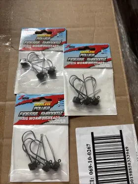 Z-man Pjhw15-01pk3 3 Packs Zman Power Finesse Shroomz Jig Jigheads 1/5oz Green Pumpkin Weedless