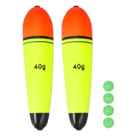 Zaplyte 679209272312 2pack Fishing Floats Slip Bobbers With Beads 1.4 Oz For Freshwater Red/yellow Zaplyte 679209272312 2pack Fishing Floats Slip Bobbers With Beads 1.4 Oz For Freshwater Red/yellow