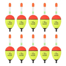 Zaplyte 726215486179 10 Pack 0.7oz Fishing Bobbers Eva Float Yellow