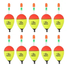 Zaplyte 726215486193 10 Pack 1oz Fishing Bobbers Eva Float Yellow Zaplyte 726215486193 10 Pack 1oz Fishing Bobbers Eva Float Yellow