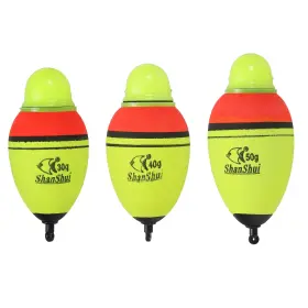 Zaplyte 726215486483 3 Pack 1oz-1.8oz Lighted Fishing Slip Bobbers Eva Green Red Led Float Zaplyte 726215486483 3 Pack 1oz-1.8oz Lighted Fishing Slip Bobbers Eva Green Red Led Float