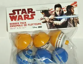 Zebco Stwrbobbp6 Star Wars Fishing Bibber Pack Of Bb-8 And R2 D2 Disney 1 5/8 Inch New Zebco Stwrbobbp6 Star Wars Fishing Bibber Pack Of Bb-8 And R2 D2 Disney 1 5/8 Inch New