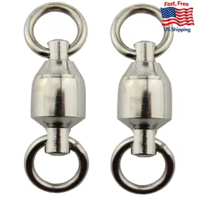 Zikablle B0cv55mvxq 20pcs Heavy Duty Ball Bearing Fishing Swivels With Snap Link Rolling Connecting R