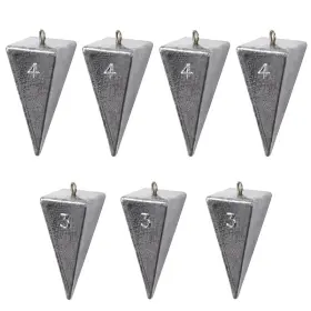 Zuiwan B0clxypyrs 7pcs Pyramid Fishing Weights Sinkerslead For Saltwater