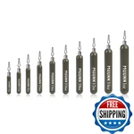 Muunn 10pcs Tungsten Skinny Drop Shot Weights - 3 Colors/10 Sizes Quick-change. Fixed Price $124.12.