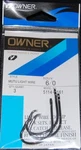 Owner Black Chrome Mutu Light Wire Circle Hooks 5114-161 Size 6/0 - 3 Pack. Fixed Price $3.49.