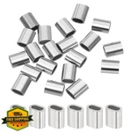 Uxcell Wire Rope Stops 1/16"(2mm) Stainless Steel Silver 20pcs. Fixed Price $20.00.