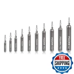Muunn 10pcs Tungsten Skinny Drop Shot Weights - 3 Colors/10 Sizes Quick-change. Fixed Price $89.98.