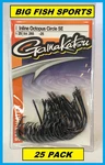 Gamakatsu #265 Inline Octopus Circle Se Hook Value Pack 6/0 265416-25 New!. Fixed Price $24.43.