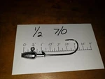 20 1/2oz Bullet Head Jigs On Eagle Claw 635 1/0 2/0 3/0 4/0 5/0 6/0 Or 7/0 Hooks. Fixed Price $14.50.