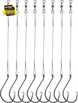 Fishing Circle Hooks Saltwater 50pcs Leader Hook Rigs For Catfish Bass With Offs. Fixed Price $16.33.