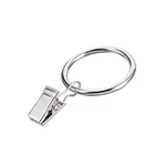Uxcell Curtain Clip Rings With Hooks Metal 1.25 Inch 3.5*32mm, Silver Tone. Fixed Price $11.26.