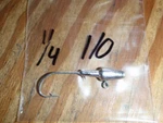 20 1/4oz Bullet Head Jigs On Eagle Claw 635 1/0 2/0 Sw Hooks. Fixed Price $11.50.