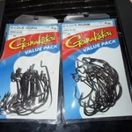 2 Packs Gamakatsu G-lock Bass Worm Hook 204414-25 4/0 Value Pack 25 50total. Fixed Price $25.00.