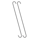 Uxcell S Hanging Hooks 20inch/500mm Extra Long Steel Hanger Indoor Outdoor Uses. Fixed Price $35.53.
