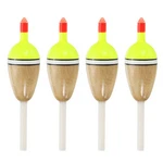 4pcs For 1.5 Inch Oval Fishing Floats, Red/yellow Equipment. Fixed Price $10.24.