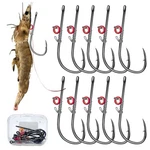 Grombolar Live Shrimp Hook Setcarbon Steel Barbed Fishing Hooks Freshwater. Fixed Price $91.56.